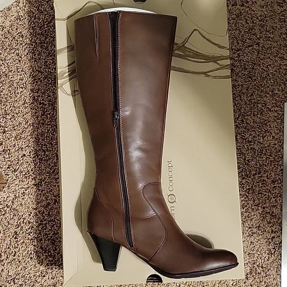 b.o.c Cassie dark brown tall leather boots - Picture 11 of 12